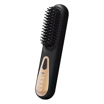 【中古】Patonde 加熱スムージングブラシ、縮毛矯正ブラシ,ヘアアイロンブラシスタイリング矯正スムージングコーム | 女性、女の子、家族向けヘアストレ