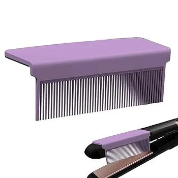 【中古】縮毛矯正用コーム、ヘアアイロンコームアタッチメント | ヘアアイロンコームアタッチメントフラットアイロンコームスタイリングコームヘアツール