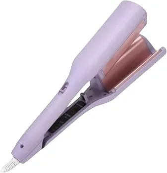 【中古】フレンチウェーブヘアアイロン フレンチエッグローラー用V字型ヘアアイロン 温度調節可能 USB 充電式 カール ウェーブアイロン マイナスイオンヘ