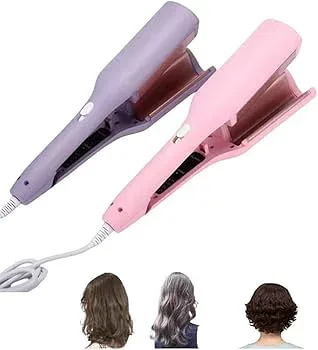 【中古】DrivEx フレンチウェーブヘアアイロン フレンチエッグローラー用V字型ヘアアイロン 温度調節可能 USB 充電式 カール ウェーブアイロン マイナス