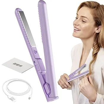 【中古】トラベルヘアアイロン、トラベルヘアアイロン | トラベルアイロンヘアアイロン、コードレスヘアアイロン - ヘアアイロンUSB充電カーリングワンド