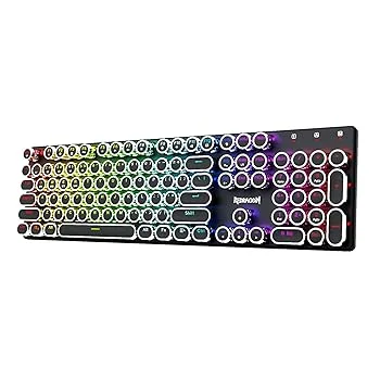 【中古】Redragon k710 タイプライターキーボード。