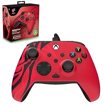 【中古】【Xbox公認】PDP by TURTLE BEACH リマッチ Rematch 有線コントローラー PC Xbox Series X|S ? スピリットレッド【国内正規品】