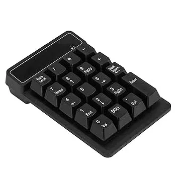【中古】Bluetoothテンキー、ワイヤレステンキー19キーテンキーミニテンキー、ラップトップ、デスクトップ、コンピューター、PC、ポータブル&防水用の財