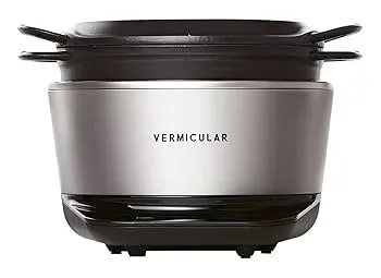 【中古】バーミキュラ ライスポット 5合炊き 炊飯器 ソリッドシルバー 専用レシピブック付 RP23A-SV
