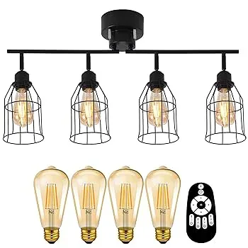 【中古】【未使用】PNRLUX シーリングライト 8畳 スポットライト 4灯 E26口金 消費電力6W(60W形相当)600LM LED電球60w形付き 調光 調色 リビング照明 おしゃれ リ