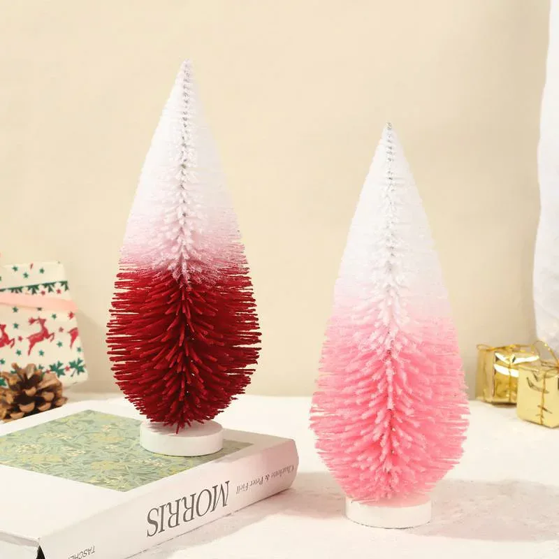 クリスマスツリー ミニ 水滴型 バイカラー アメリカンスタイル インテリア雑貨 工芸品 置物 オブジェ クリスマスパーティー デコレーション
