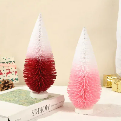 クリスマスツリー ミニ 水滴型 バイカラー アメリカンスタイル インテリア雑貨 工芸品 置物 オブジェ クリスマスパーティー デコレーション
