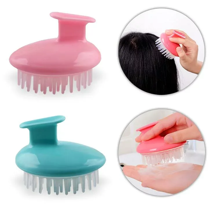 ヘアブラシ シャンプーブラシ マッサージ 頭皮ケア 洗髪用 頭皮ブラシ プラスチック 軽量 自宅用