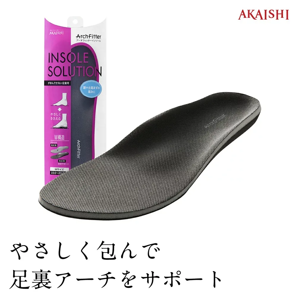 【AKAISHI楽天市場店】アーチフィッターインソールがまんできない足裏用足裏の痛みに♪衝撃吸収で足裏が痛くない!レディース 衝撃吸収 スニーカー【P06Dec14】