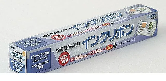 (LINEクーポン有)朝日電器 ELPA FIR-P20 FAXインクリボン FIRP20 エルパ ファックスインクリボン 家庭用 パナソニック おたっくす 印字 パナソニック用 家電 普通紙FAX用 ファクシミリ