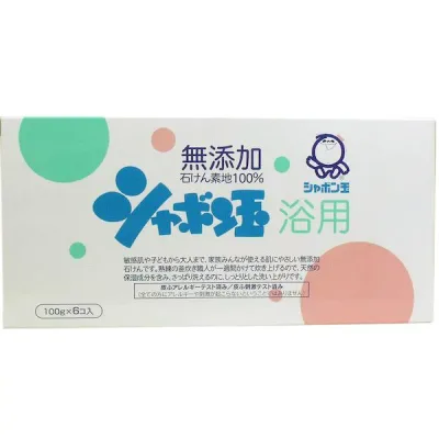 4901797006052 シャボン玉 浴用 無添加石けん 100g×6個入【キャンセル不可】