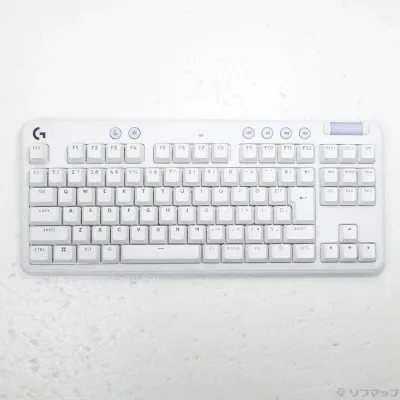【中古】logicool(ロジクール) Aurora Collection G713 ゲーミングキーボード リニア ホワイトミスト G713-LN 赤軸 【377-ud】