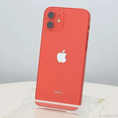 【中古】Apple(アップル) iPhone12 64GB プロダクトレッド MGHQ3J/A SIMフリー 【262-ud】
