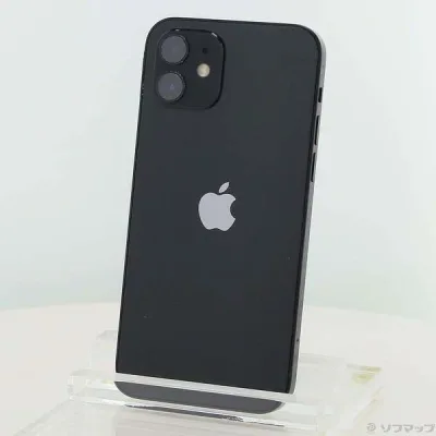 【中古】Apple(アップル) iPhone12 64GB ブラック MGHN3J/A SIMフリー 【276-ud】