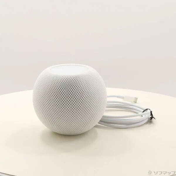 【中古】Apple(アップル) HomePod mini ホワイト MY5H2J/A 【377-ud】