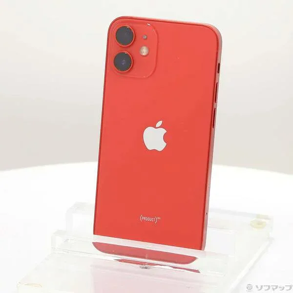 【中古】Apple(アップル) iPhone12 mini 64GB プロダクトレッド MGAE3J/A SIMフリー 【258-ud】