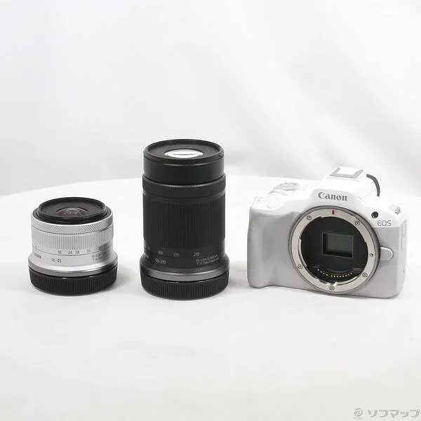 【中古】Canon(キヤノン) EOS R50 ダブルズームキット ホワイト 【262-ud】