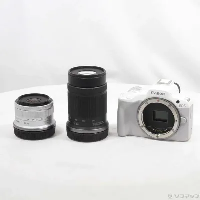 【中古】Canon(キヤノン) EOS R50 ダブルズームキット ホワイト 【262-ud】
