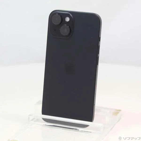 【中古】Apple(アップル) iPhone15 128GB ブラック MTMH3J/A SIMフリー 【196-ud】