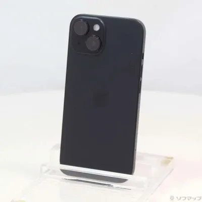 【中古】Apple(アップル) iPhone15 128GB ブラック MTMH3J/A SIMフリー 【196-ud】
