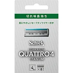 シック 【シックジャパン】クアトロ4 チタニウム 替刃(8コ入)