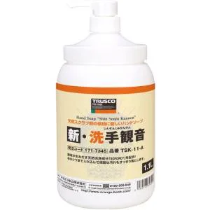 【トラスコ TRUSCO】トラスコ TSK-11-A ハンドソープ 新 洗手観音 ポンプ本体 1.1L TRUSCO