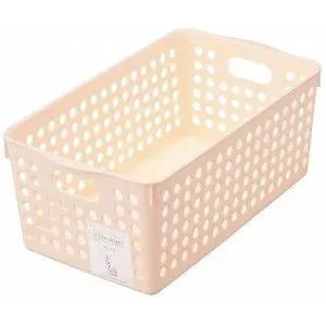 【イノマタ化学】イノマタ化学 ストックバスケット ワイド ライトピンク 4571