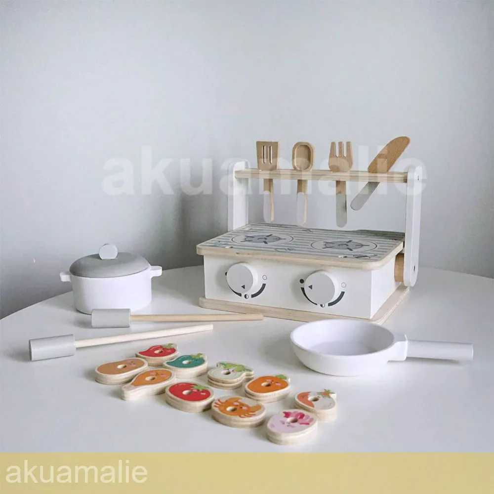 おままごと キッチン 木製 ミニキッチン 台所 北欧 調理器具 食器付き 食材 知育玩具 コンロミニキッチン バーベキュー玩具セット おもちゃキッチン BBQおもちゃ 子供用玩具 焼肉おもちゃ 調理ごっこ 調理器具セット 収納 子供 ギフト プレゼント