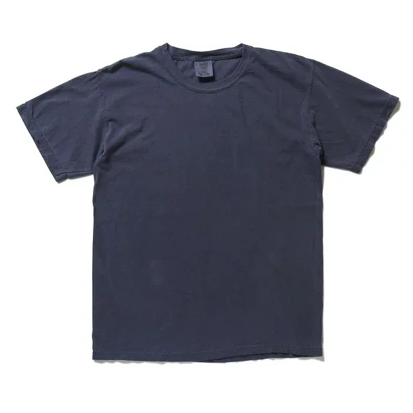 Tシャツ XL ネイビー 綿100% 50回 ウォッシュ加工 ガーメント後染め 6.2オンス ヘビーウェイト 半袖 ティーシャツ