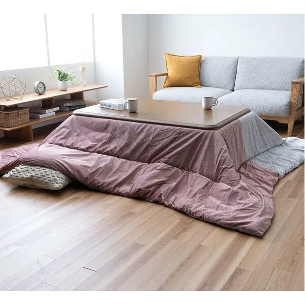 こたつ布団 薄掛 コンビ PK ピンク 約200×250cm【代引不可】