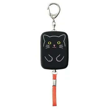 LIHIT LAB.(リヒトラブ) PuniLabo 防犯ブザー クロネコ A-7718-3