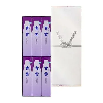 日本香堂 青雲バイオレット 進物型サック6入 包装品 25102