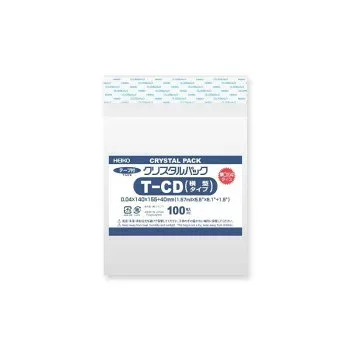 シモジマ HEIKO(ヘイコー) 006769800 クリスタルパック 04T CD(横型) 100枚