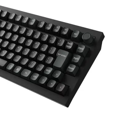keychron Q1U-M4V-JIS ワイヤレスメカニカルキーボード Q1 Ultra バナナ軸 日本語配列 テンキーレス Windows Mac対応 ブラック