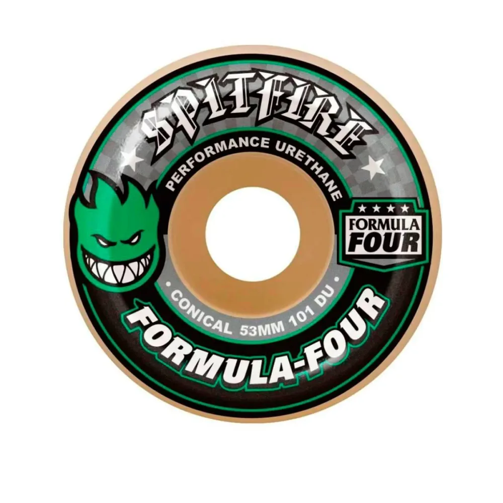 SPITFIRE スピットファイア F4 101 DURO CONICAL GREEN PRINT スケートボード スケボー ウィール
