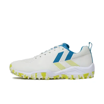 ヒュンメル グランドフライ5 HAS6019 メンズ レディス ハンドボール シューズ 3E : ホワイト×ブルー hummel