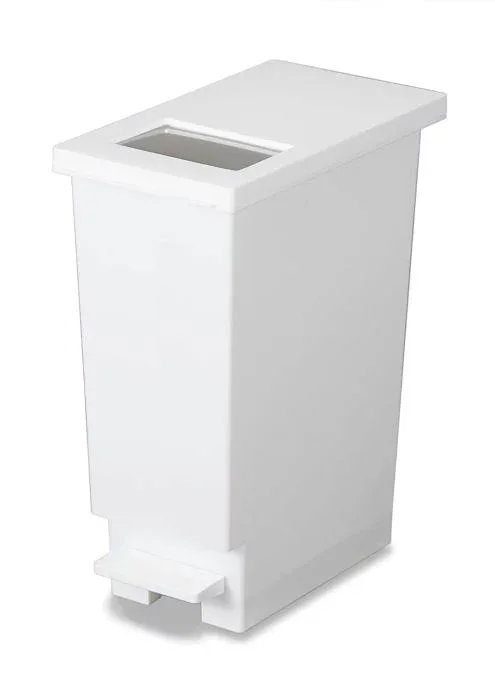 トンボ ゴミ箱 20L 日本製 フタ付き プッシュタイプ ペダル式 ホワイト ユニード 新輝合成 20S