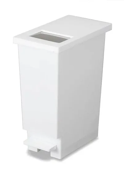 トンボ ゴミ箱 20L 日本製 フタ付き プッシュタイプ ペダル式 ホワイト ユニード 新輝合成 20S