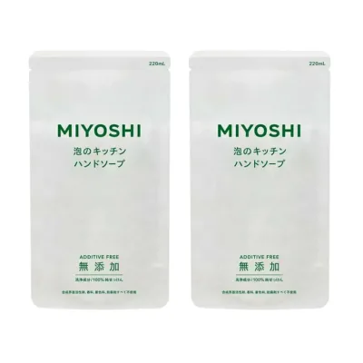 無添加せっけん 泡のキッチンハンド 詰替 220ml 【×2個セット】 まとめ買い 詰め替え つめかえ ミヨシ石鹸 MIYOSHI