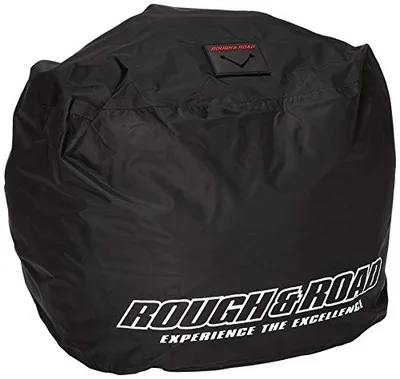 ラフアンドロード(ROUGH&ROAD) ポケッタブルヘルメットカバー ブラック 40X25X35cm RR9908