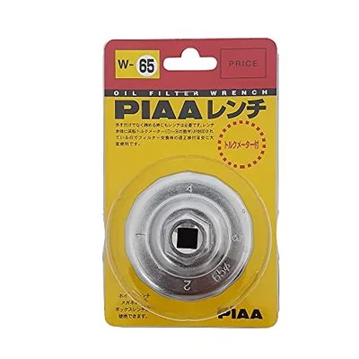 PIAA(ピア) オイルフィルター用 カップ型レンチ 1個入 (適用フィルター品番:PT6/PT10/PN6/PN7/PH7…) トルクメーター付き W65