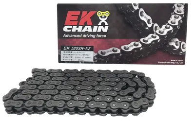 EK(イーケー) QXリングシールチェーン 520SR-X2 スチール 108L 【セミプレスクリップジョイント】