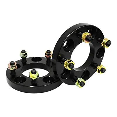 デュラックス(Durax) ワイドトレッドスペーサー 2枚入り 黒 PCD114.3 / 5穴 / P1.5 / 20mm ブラック