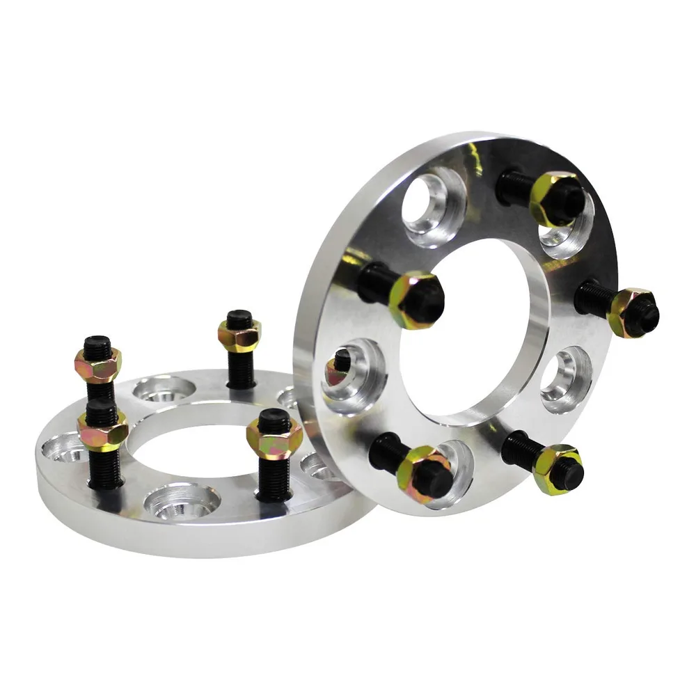 デュラックス(Durax) ワイドトレッドスペーサー 2枚入り PCD114.3 / 5穴 / P1.5 / 15mm シルバー