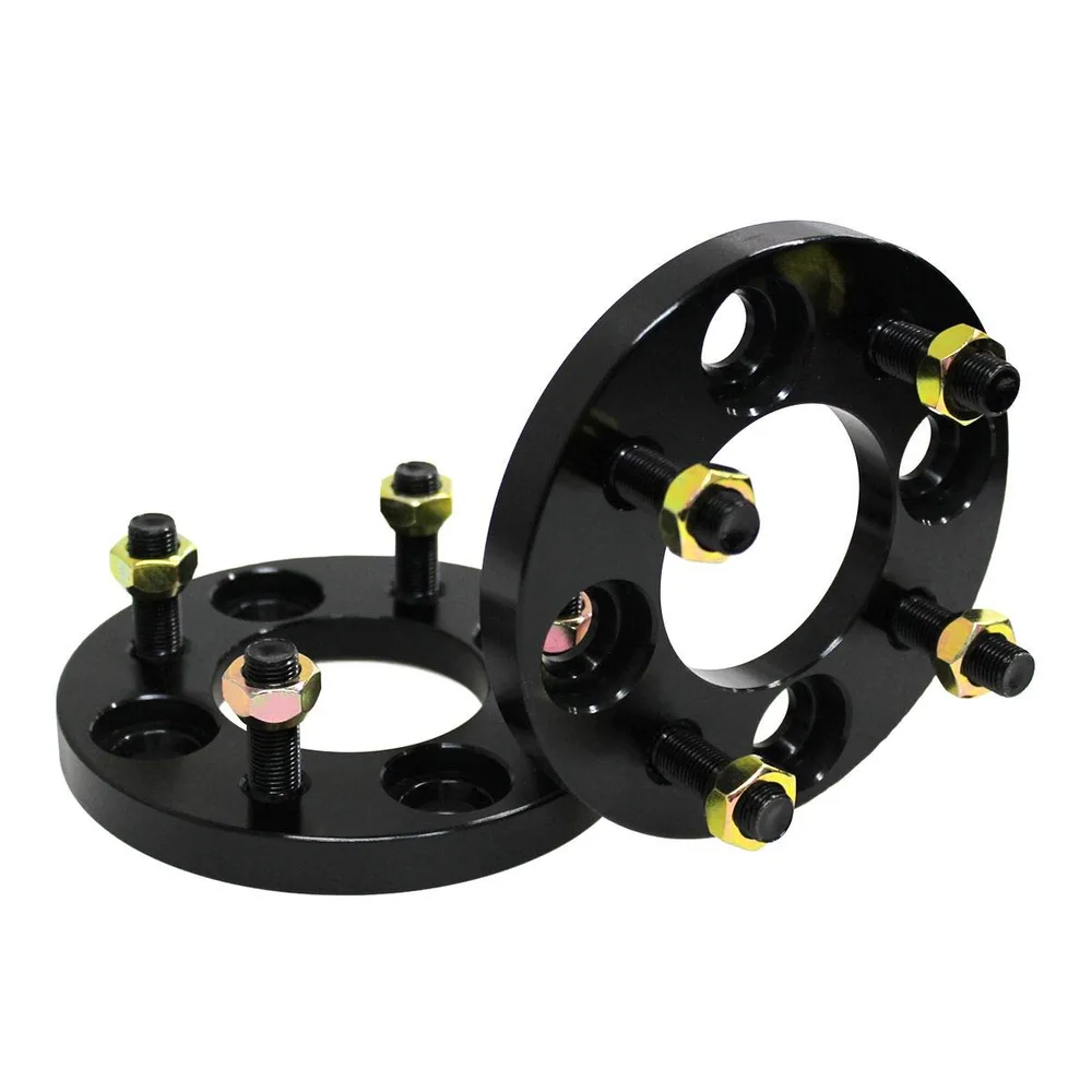 デュラックス(Durax) ワイドトレッドスペーサー 15mm PCD100 4H M12×P1.5 2枚セット (ブラック)【B08AA】