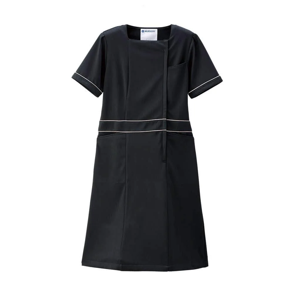ナースリー アクティブストレッチ・ネオ ローウエストワンピース 白衣 エステ 受付 制服 レディース 医療 看護