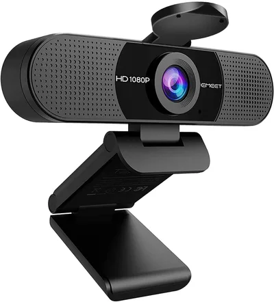 EMEET Webカメラ C960 HD1080P 200万画素 90°広角 | ストリーミング 内蔵マイクパソコン用カメラ オンライン会議用 自動光補正 EMEETLINK利用可能 1/4インチ三脚穴 Windows10/11 MacOS 10.14及び以上対応