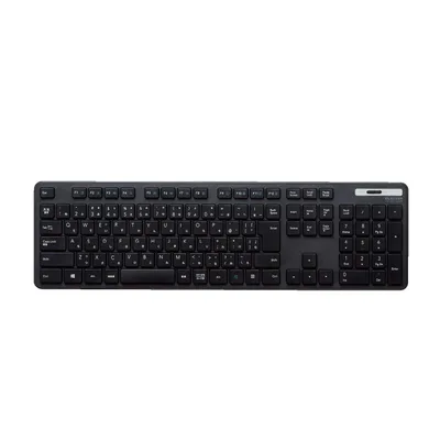 エレコム ワイヤレスキーボード メンブレン 薄型 フルキーボード テンキー ブラック TK-FDM110TXBK