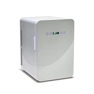 VERSOS Cooling and Warming Box 24L Cooling Box -9℃~60℃ Mini Refrigerator Temperature Adjustable Temperature Display Cooling Box Small Refrigerator Equipped with Japanese Double Peltier For Both Hot and Cold Insulation Home Car Cooling and Warming Box for Automobiles Small Cold and Hot Box AC DC Power Supply Lightweight 24L White VS-440WH